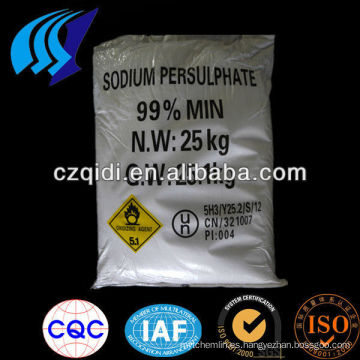 99% min oxidante peroxodisulfato disódico / persulfato de sodio SPS 7775-27-1